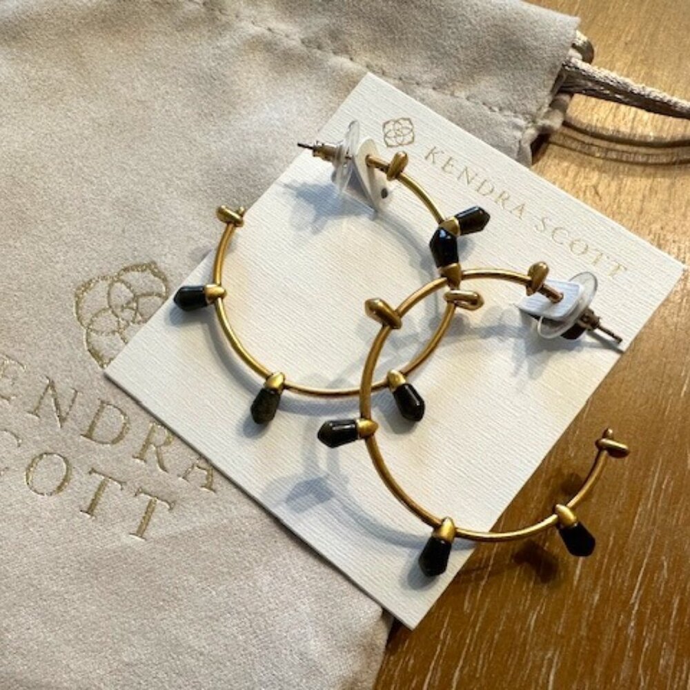 Kendra Scott Vintage Gold Hoop Earrings